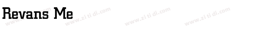 Revans Medium字体转换